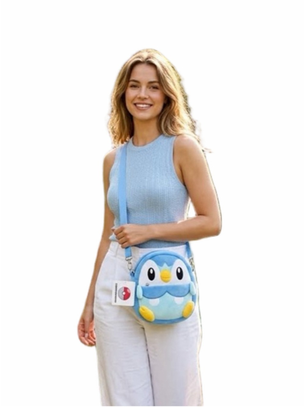 NWT Pokemon Piplup Plush Crossbody Bag Japan Exclusive